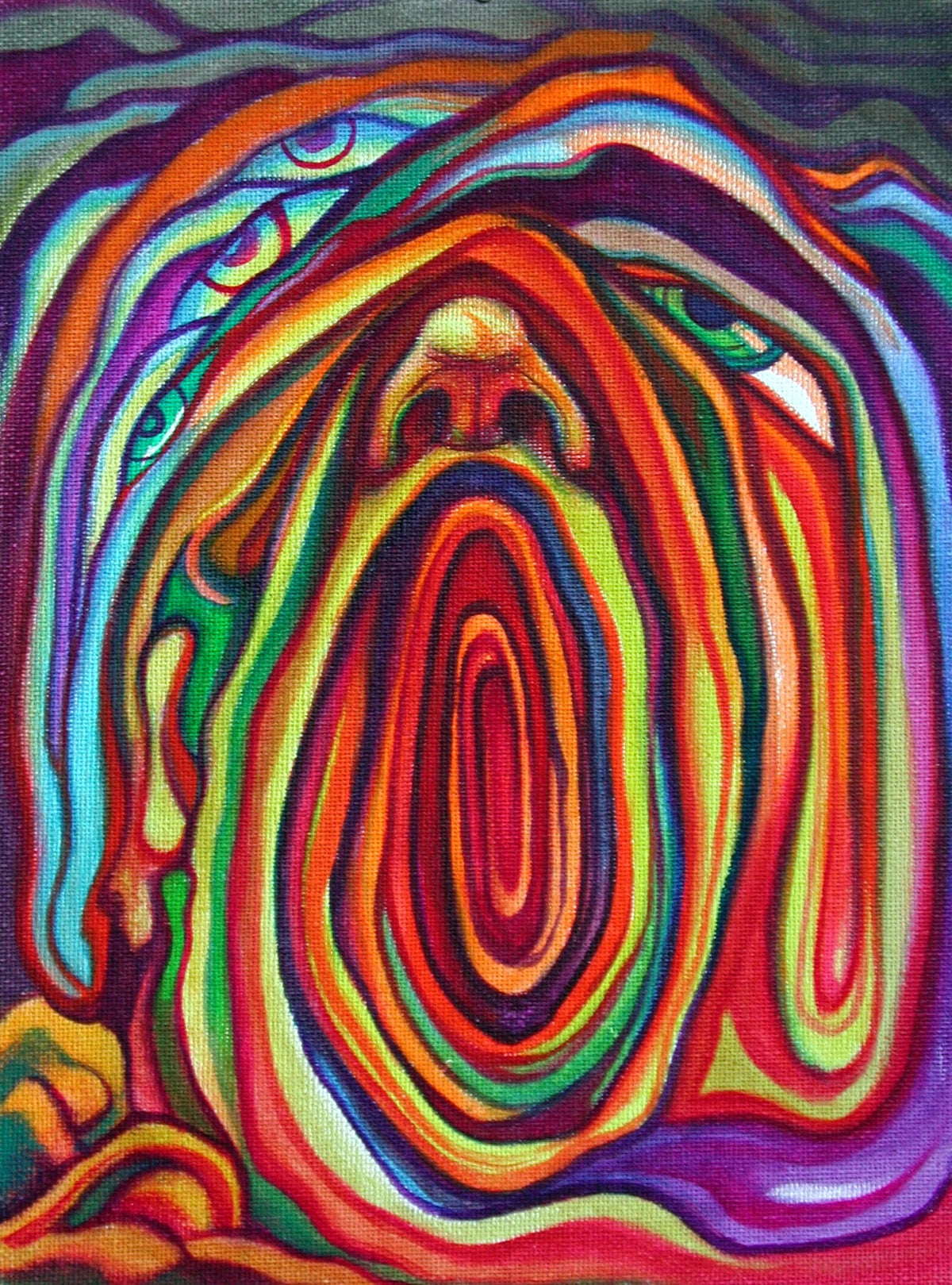 oil and casein on canvas, 25x15 cm, 2004