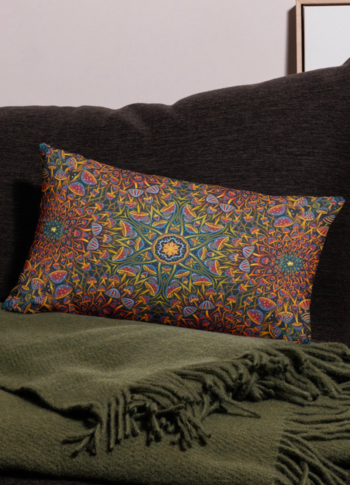 Mushroom Bloom Remix Pillow