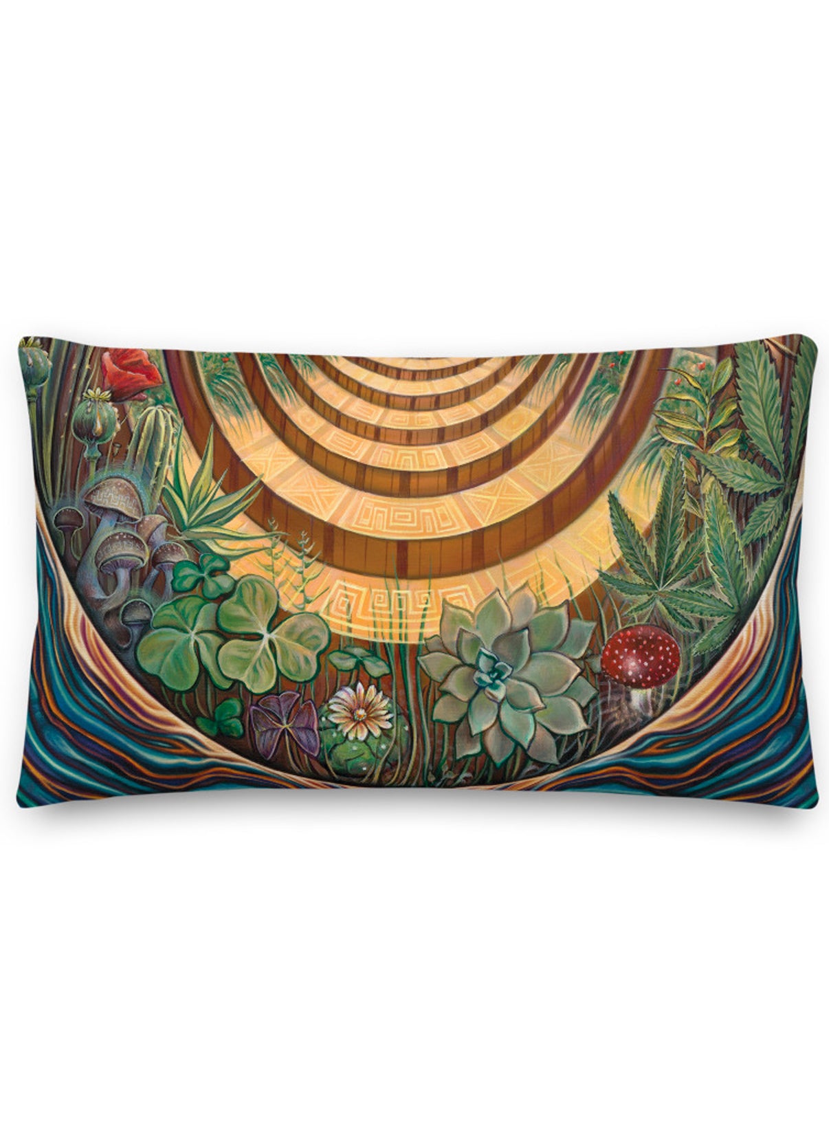 Sacred Plants Pillow