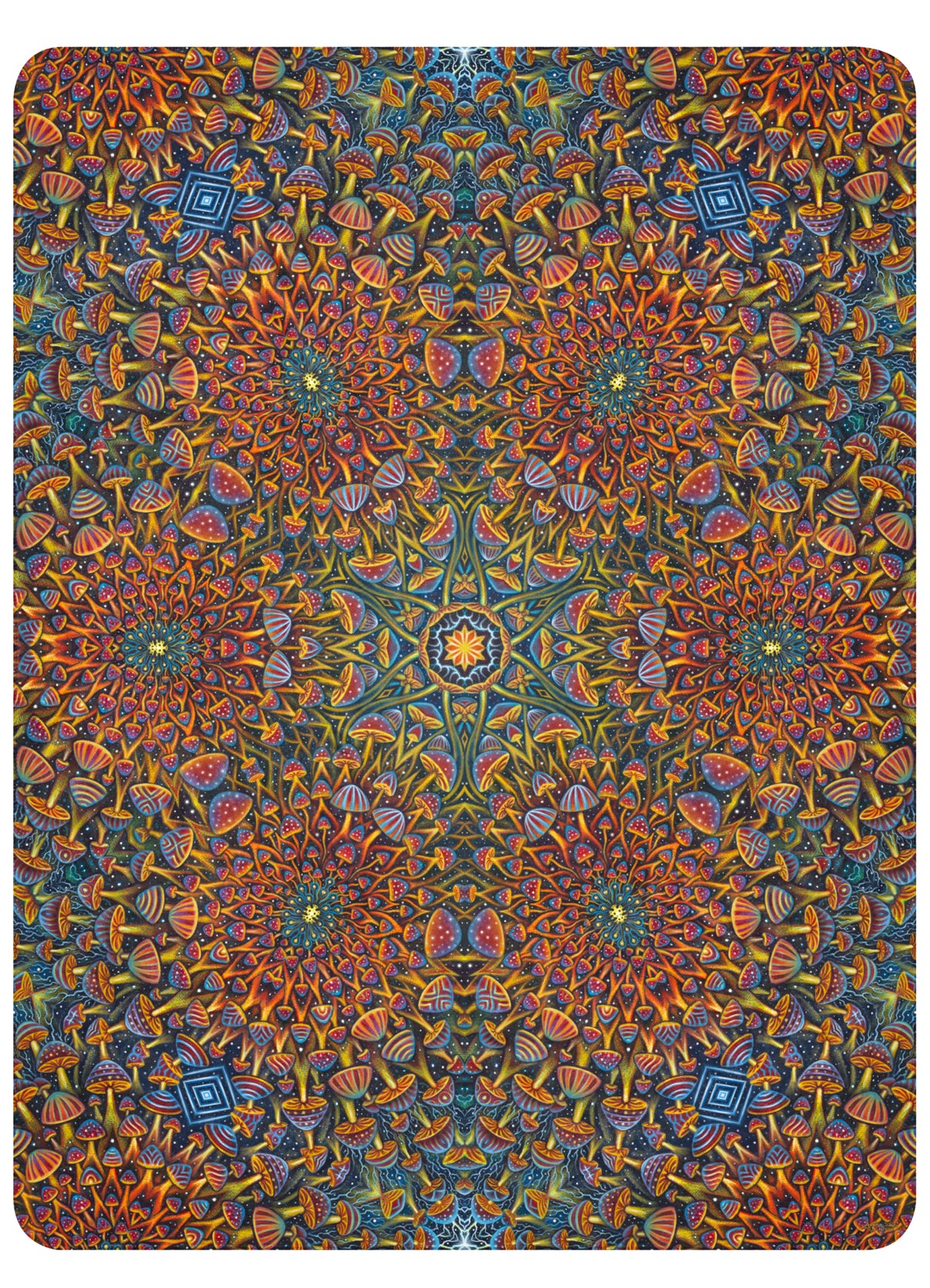 Mushroom Bloom Remix XL Blanket