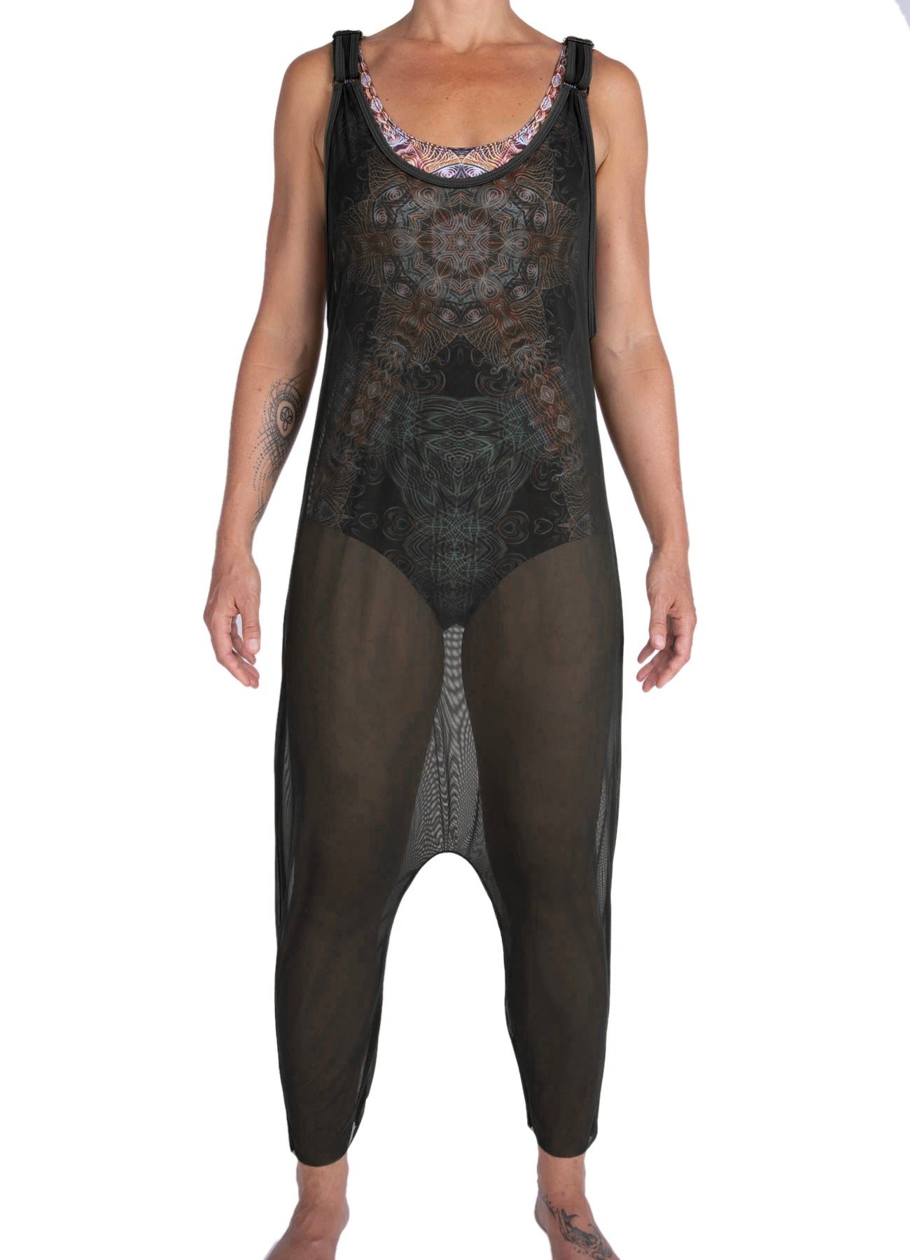 Black Mesh Onesie