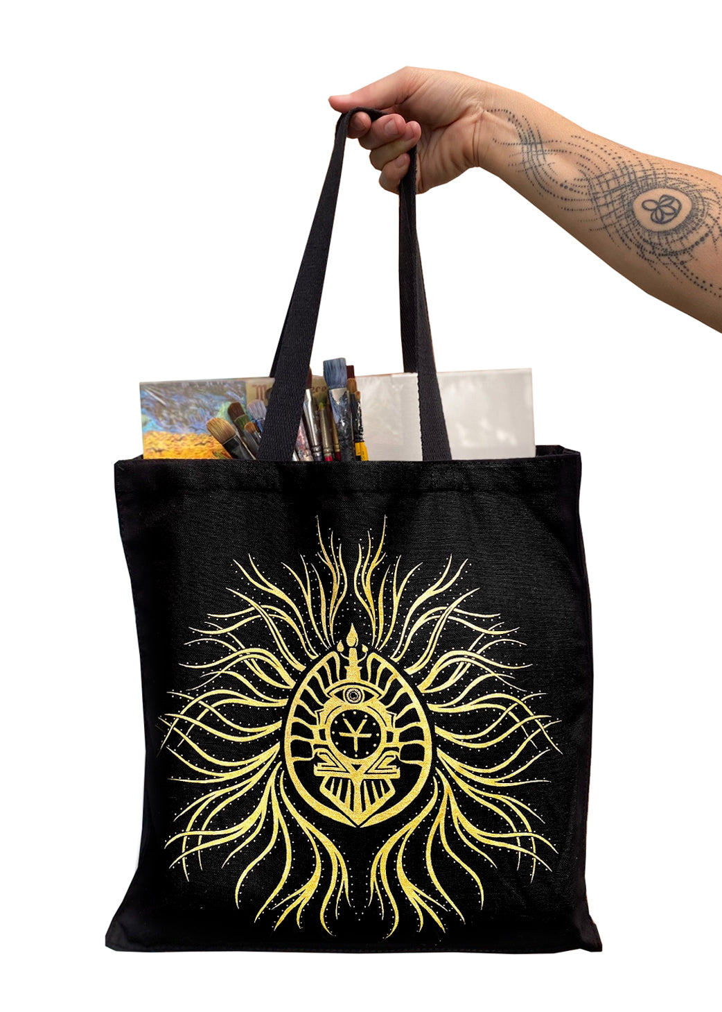 Vision Train Cotton Canvas Tote Bag