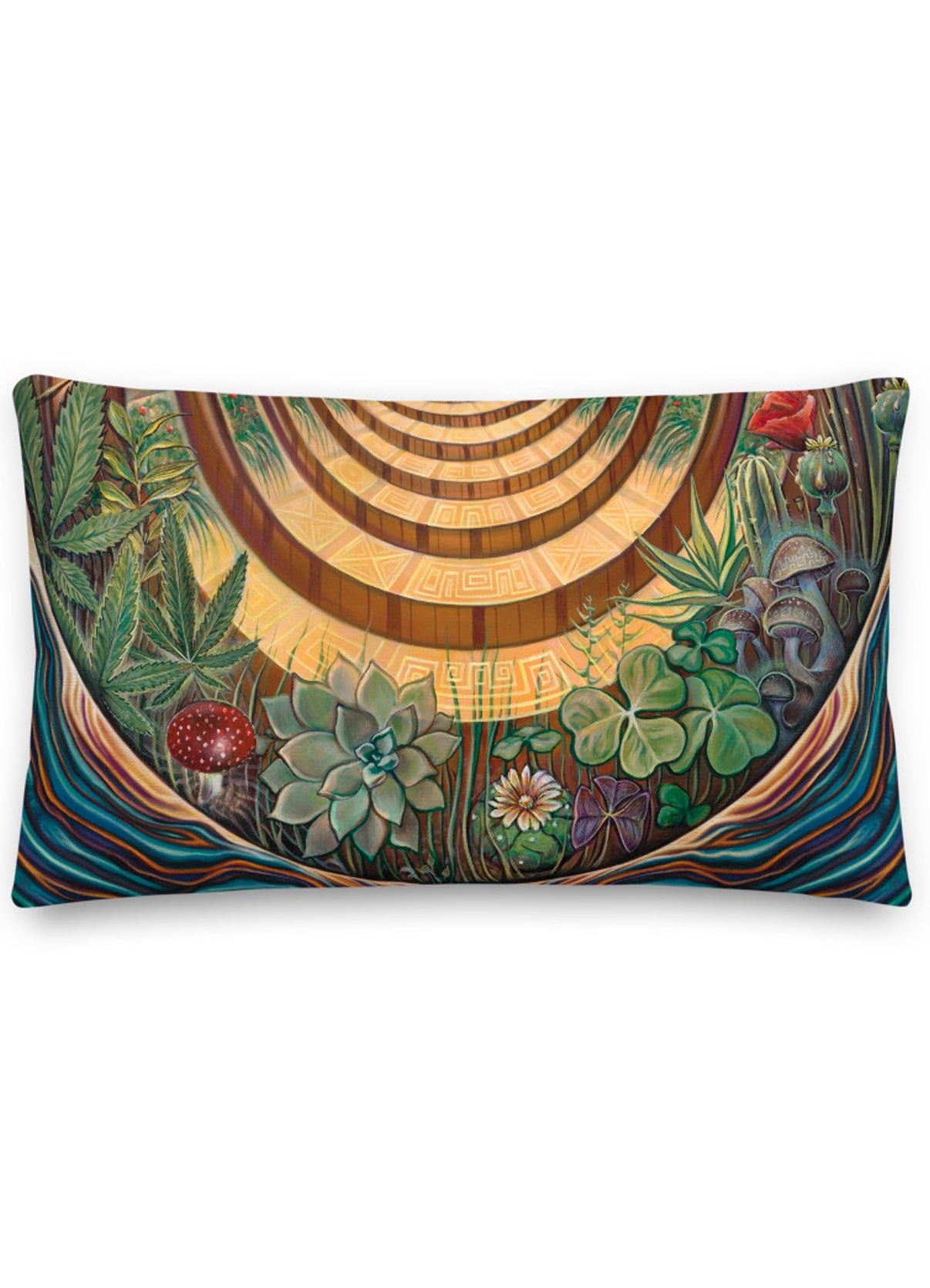 Sacred Plants Pillow