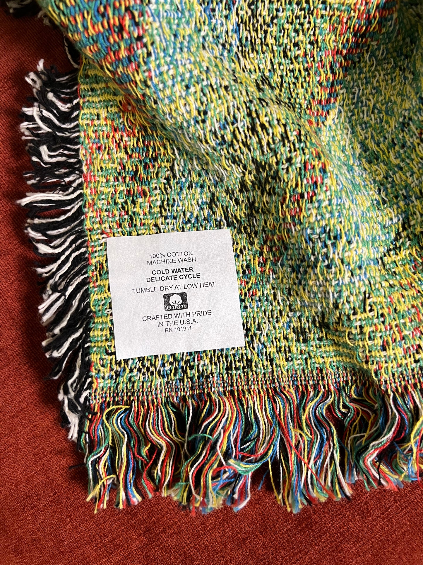 Reflective Autumn Woven Blanket
