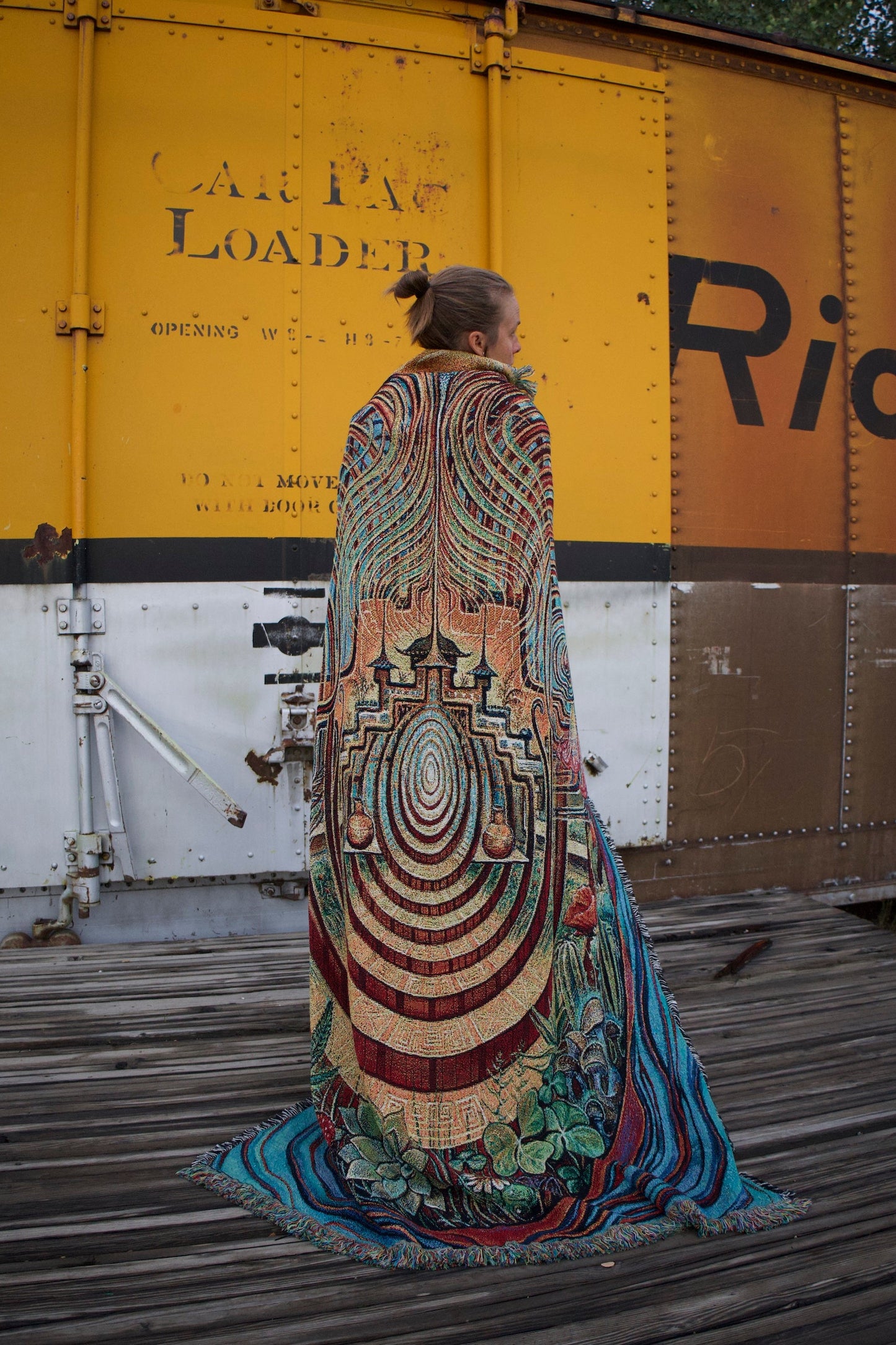 Sacred Garden Woven Blanket