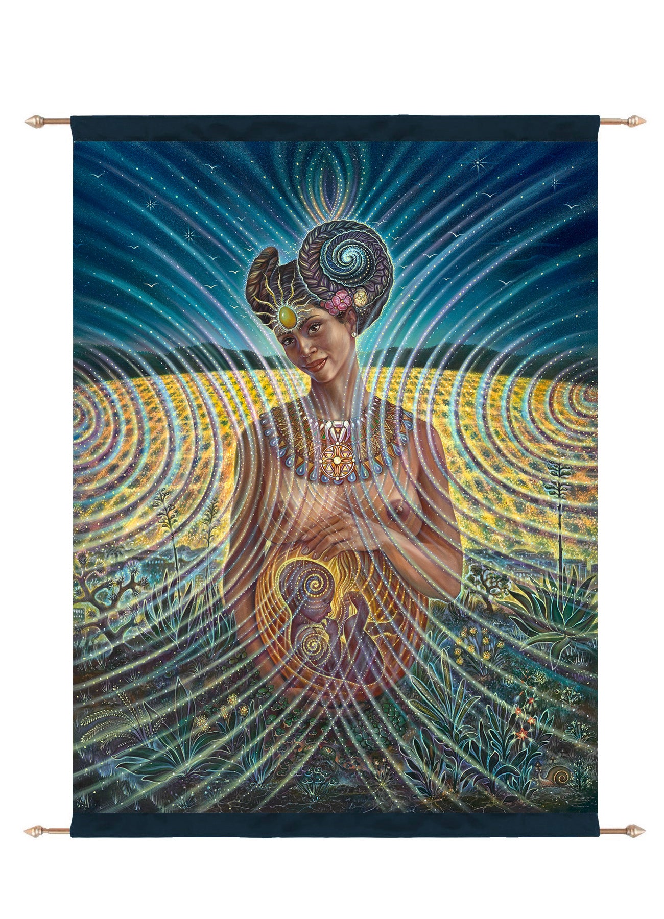 Golden Eternity Tapestry