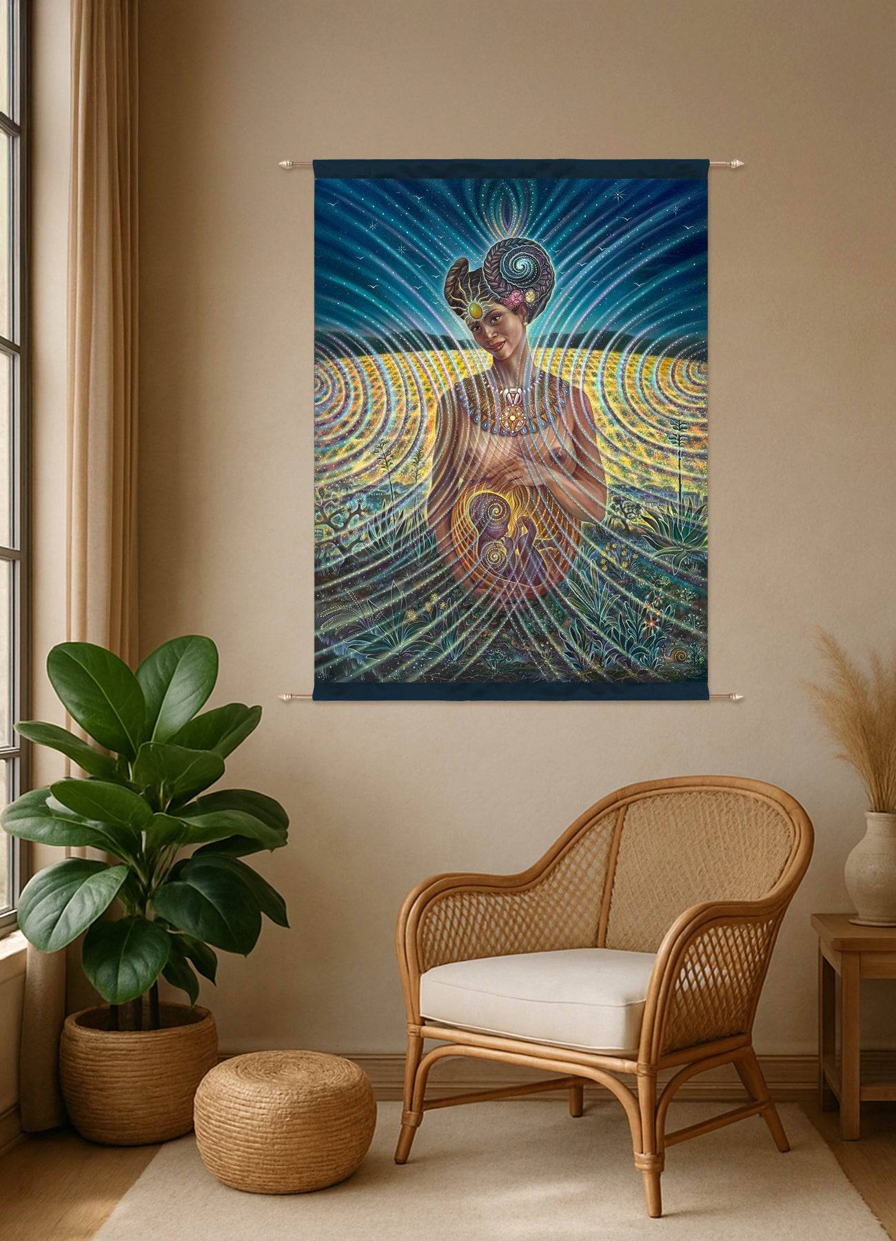 Golden Eternity Tapestry