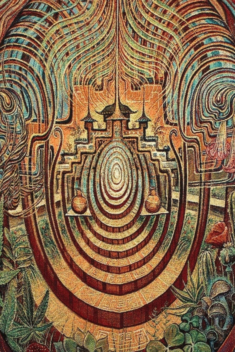 Sacred Garden Woven Blanket